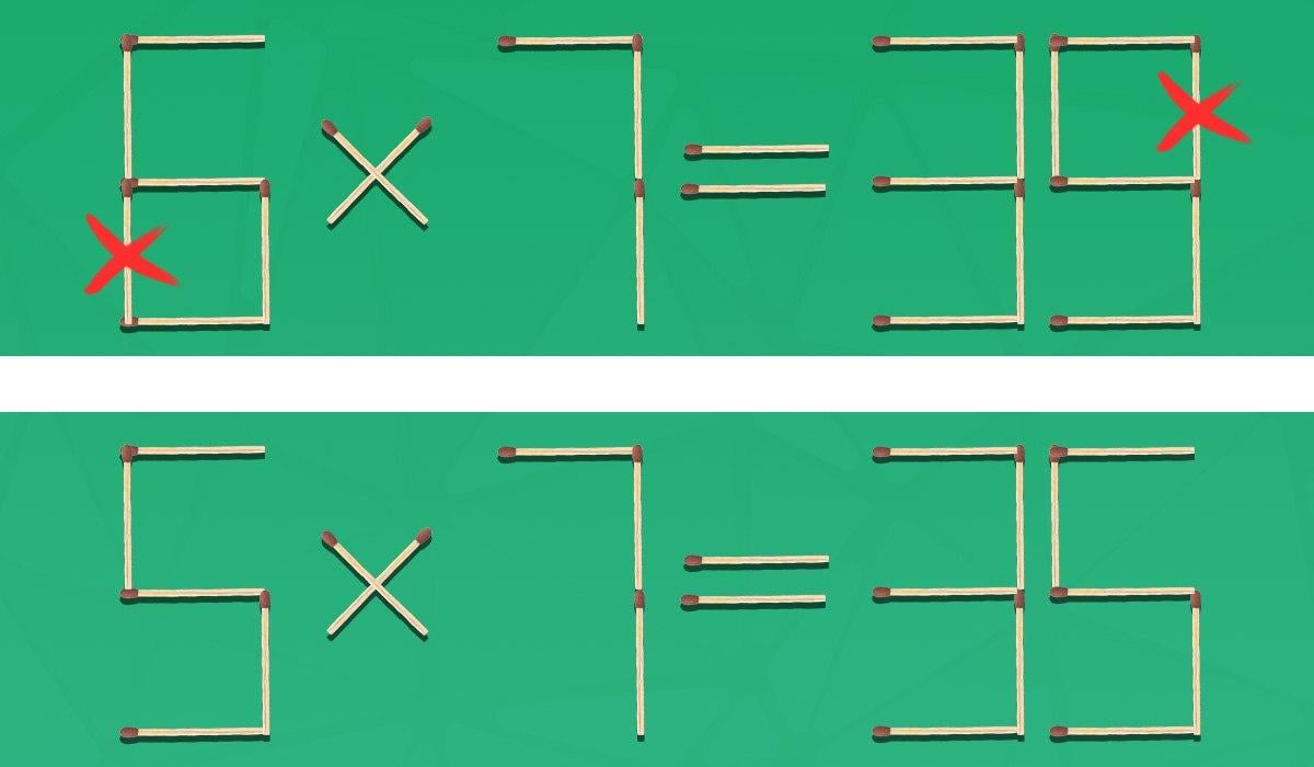 2 találatot kell eltávolítania ahhoz, hogy az egyenlőség helyes legyen: egy gyors IQ-teszt