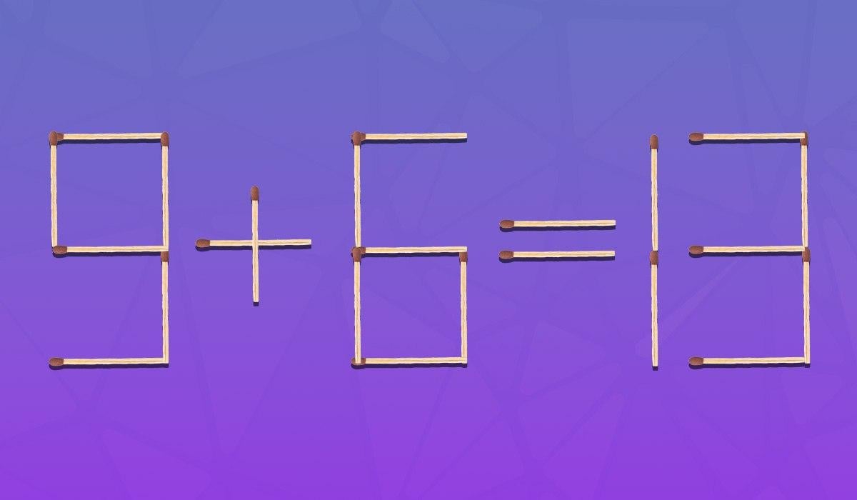 Kihívás zseniknek: 2 egyezést kell húznod, hogy az egyenlőség helyes legyen.